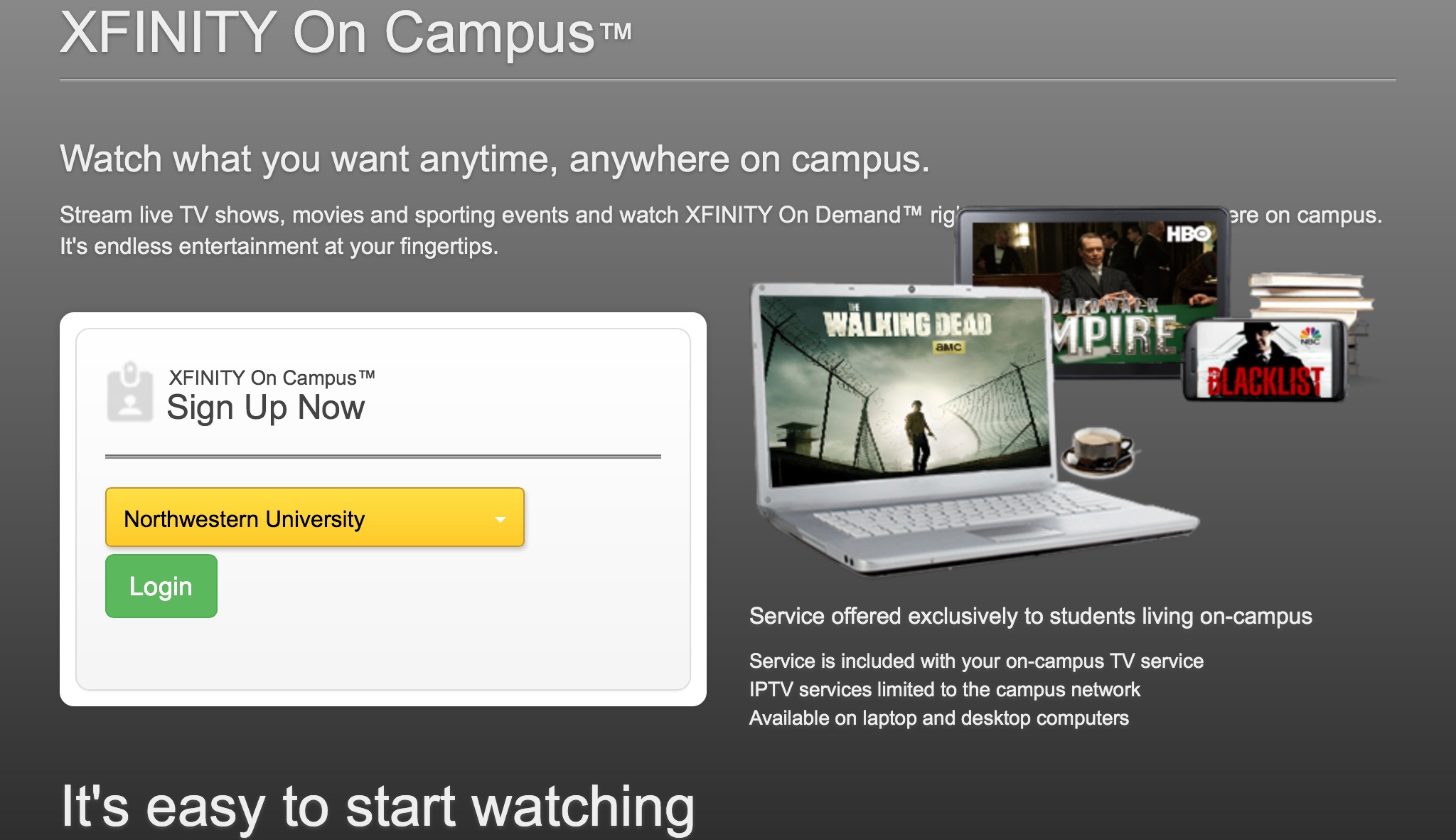 Xfinity On Campus Ad