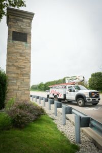 Xfinity truck on road