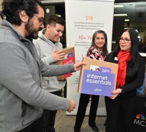 Comcast donated 100 laptops to Family Focus Aurora - December 2023
